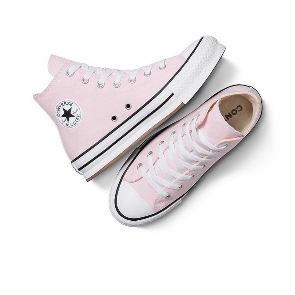 Converse Light Pink Canvas Platform High-Tops